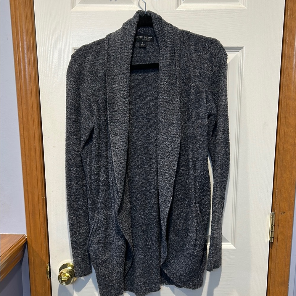 Barefoot Dreams CozyChic Lite Blue Open Front Women's Cardigan